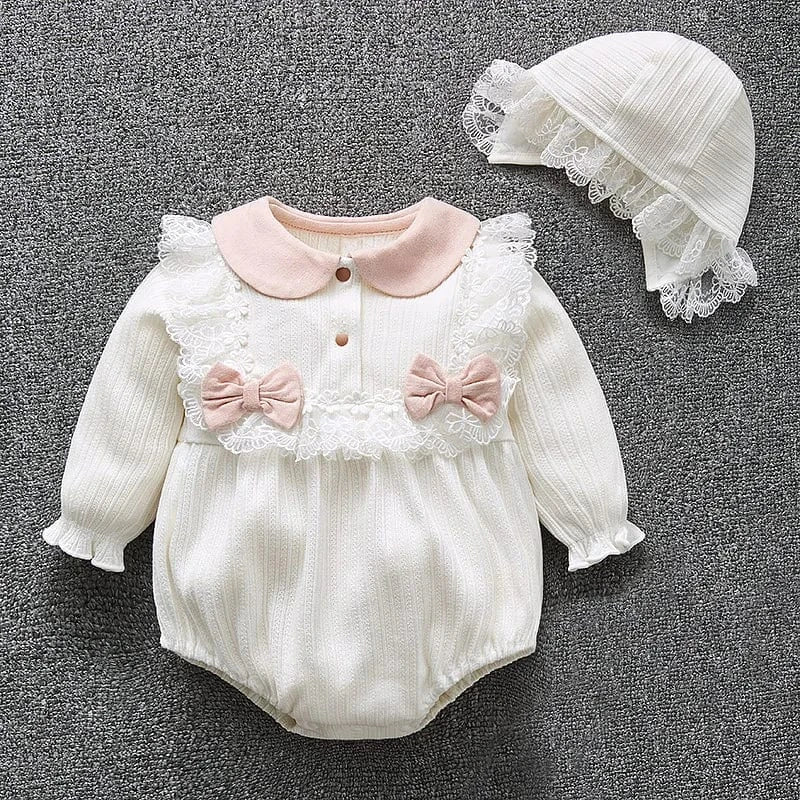 Princess Lace Baby Girl Romper - Image 2