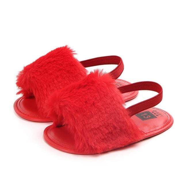 Fluffy Fur Sandals - Image 10