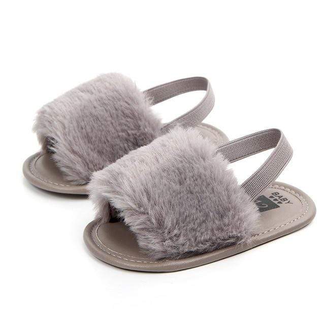Fluffy Fur Sandals - Image 6