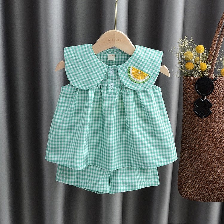 Fruit Gingham Girl Outfit - Image 2