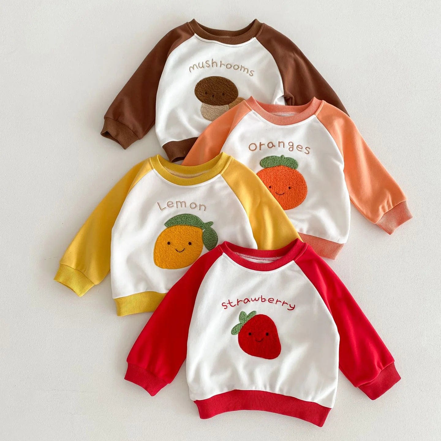 Fruit Pattern Sweatshirt Set - Image 6