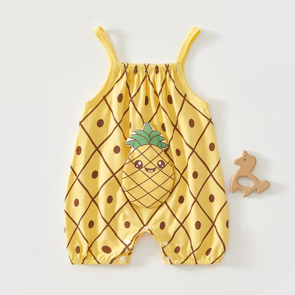 Fruit Print Baby Romper - Image 6