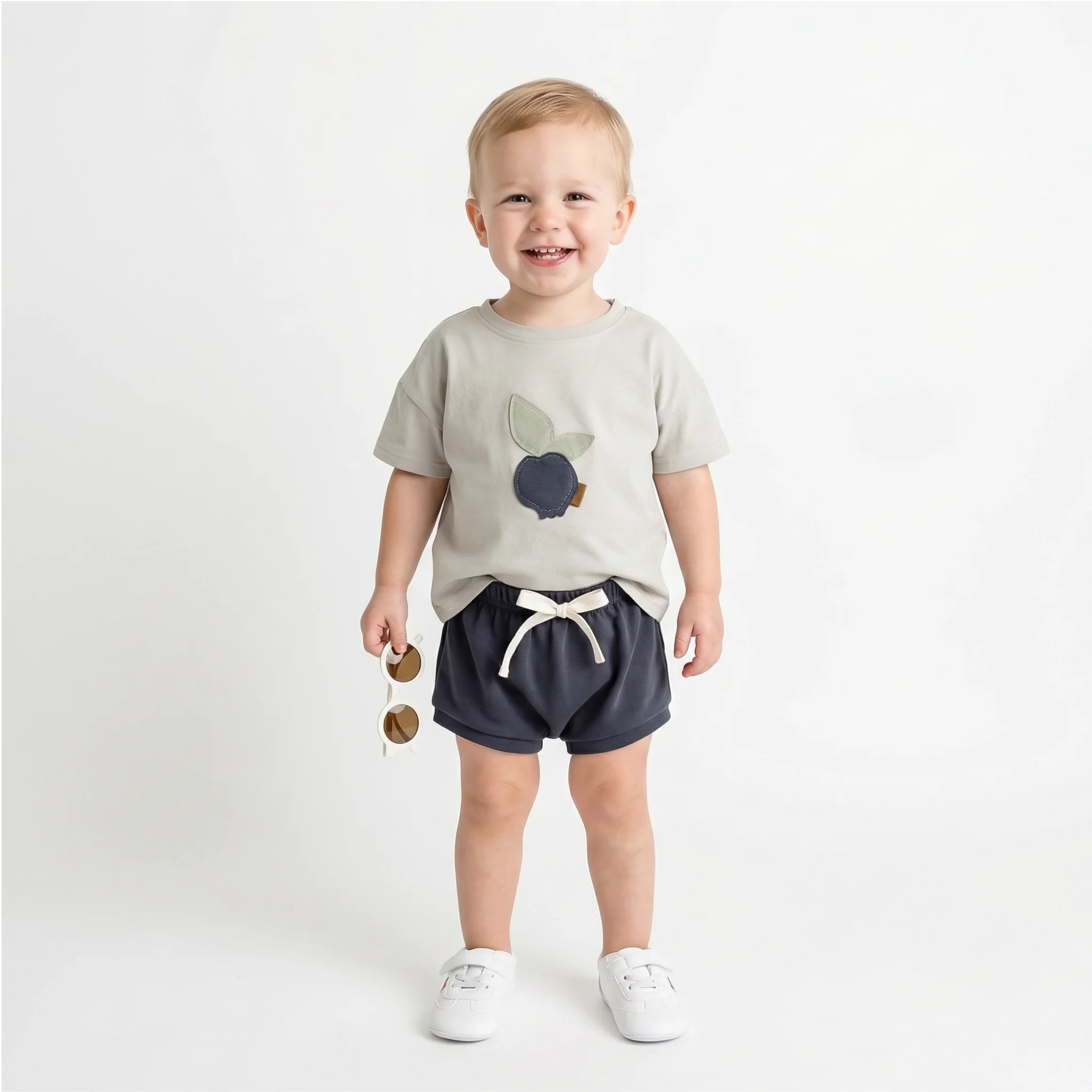 Fruit Print T-shirt and Shorts Set - Image 2