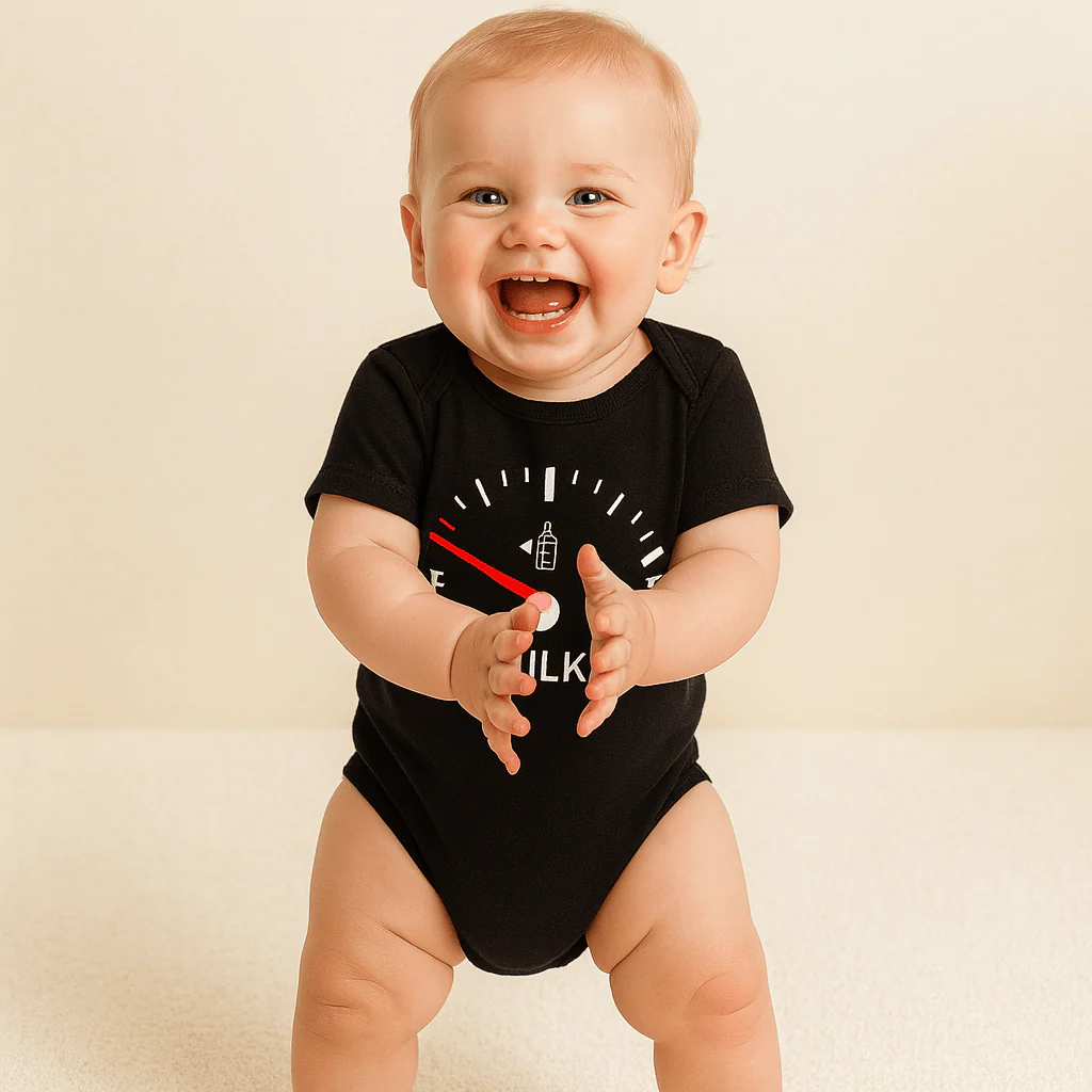 Funny Milk Gauge Baby Onesie - Image 5