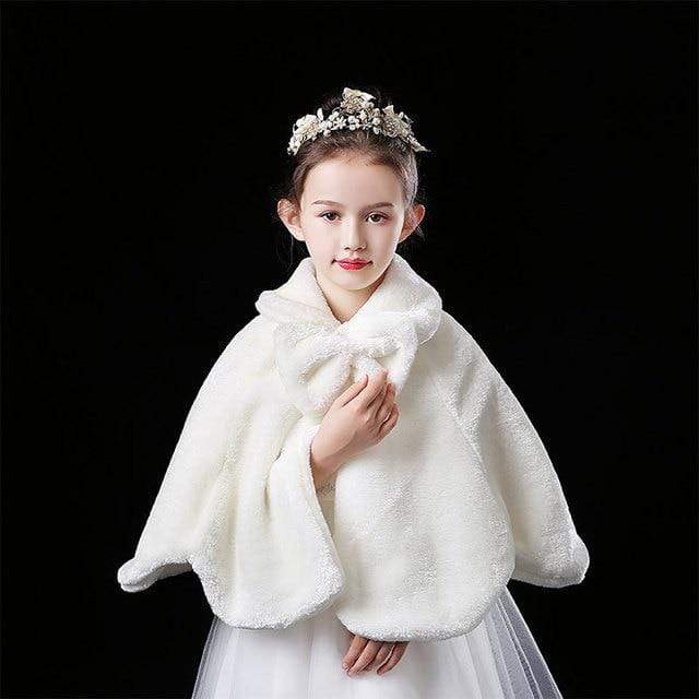Girl Cape in Ivory - Image 5
