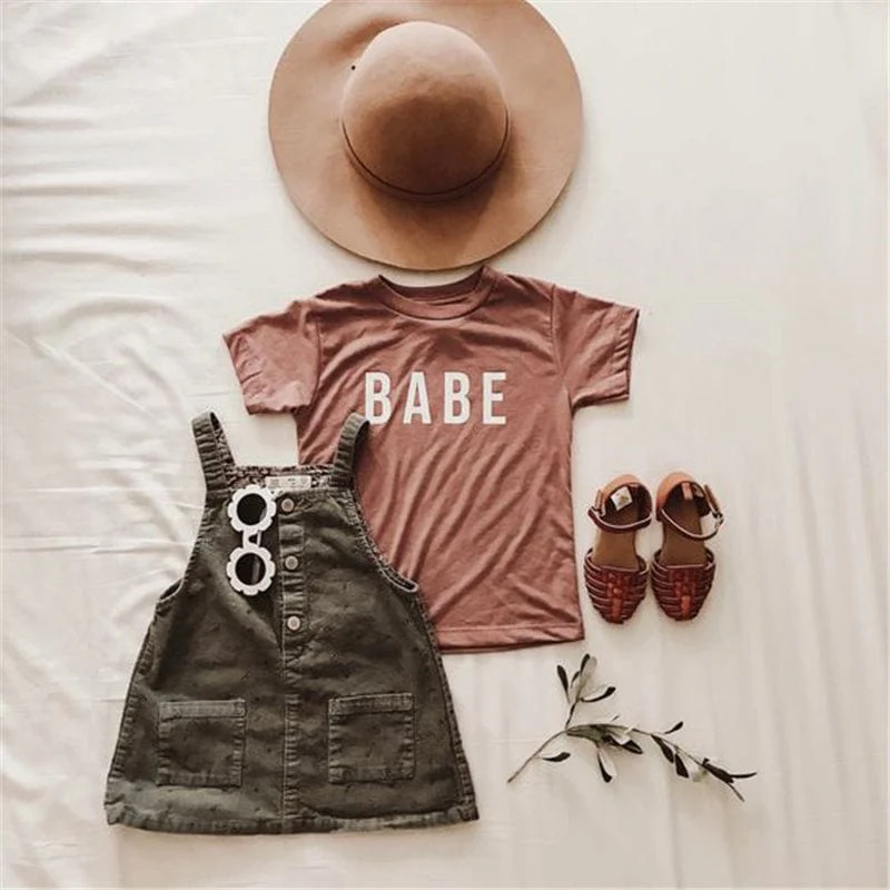 Girl Dungaree Dress Outfit - Image 2