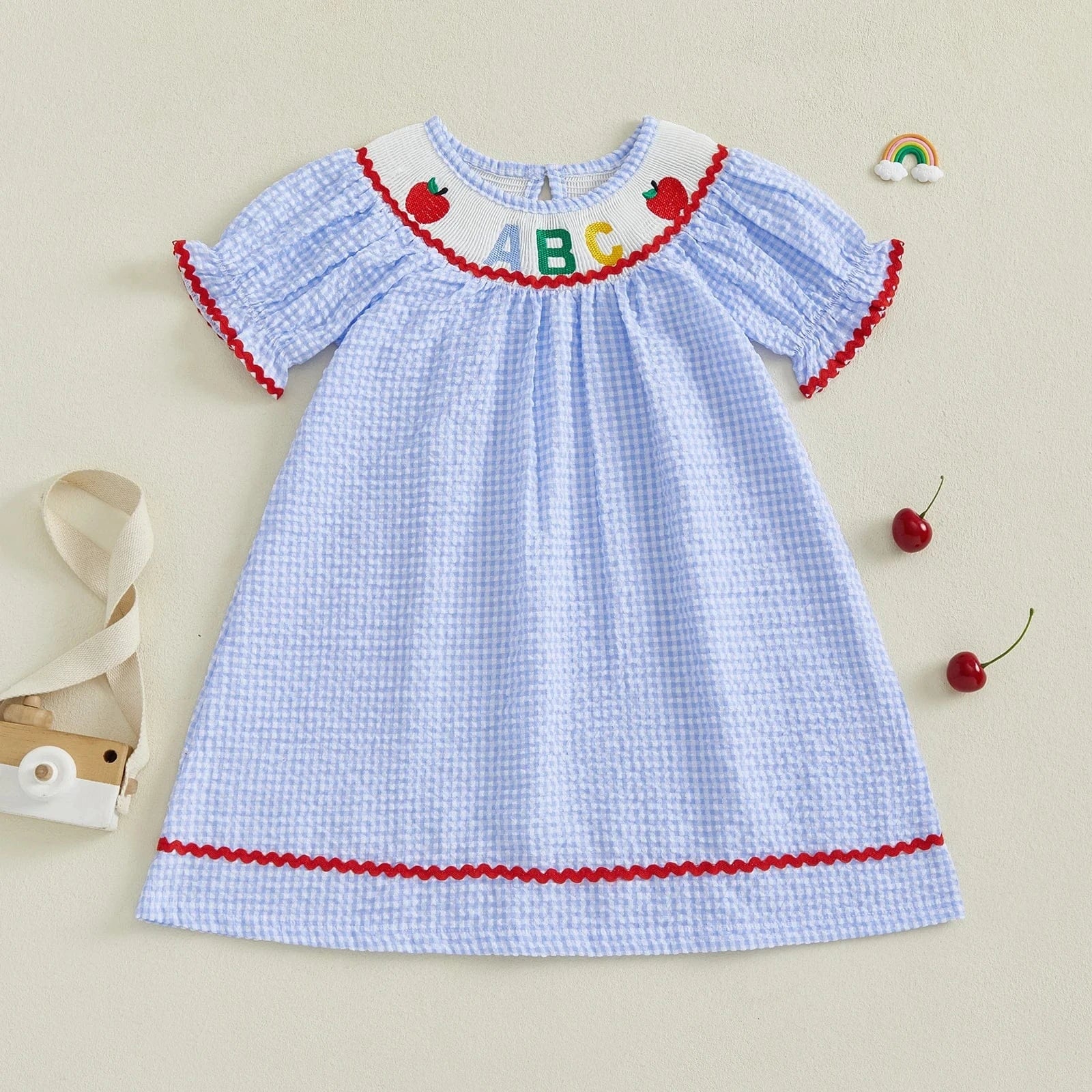 Girl Embroidered Summer Dress - Image 7