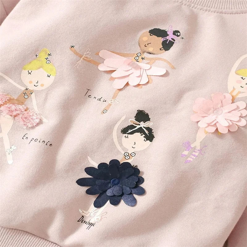 Girl Fairy Ballerina Sweatshirt - Image 4