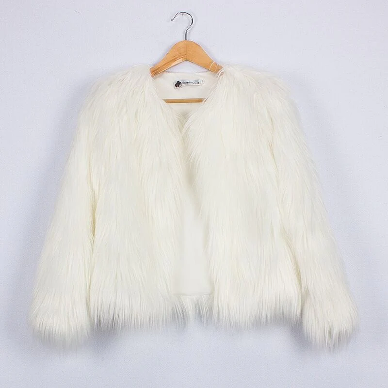 Girl Faux Fur Jacket Coat