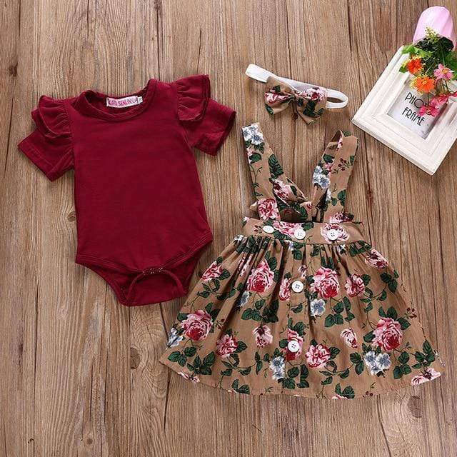 Girl Floral Skirt Outfit - Image 8