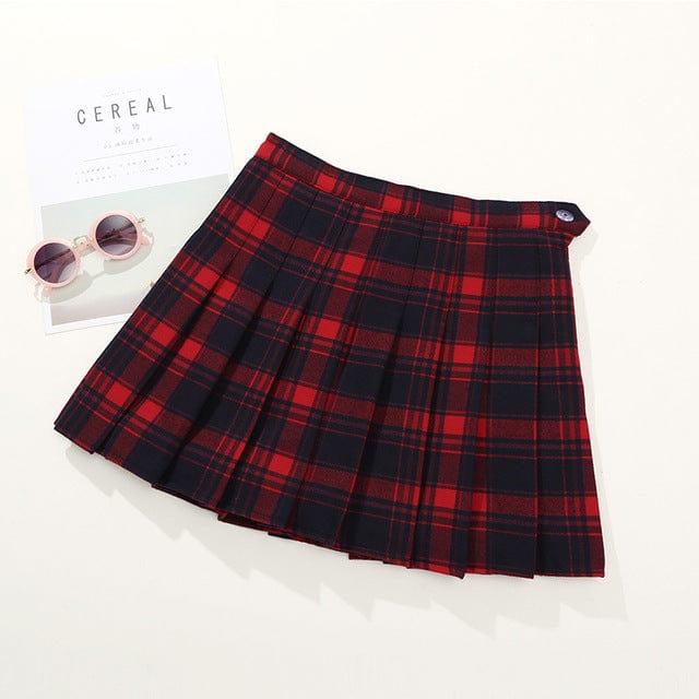 Girl Pleated Plaid Skirt - Image 5