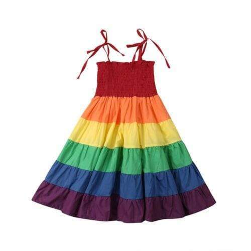 Girl Rainbow Dress - Image 4