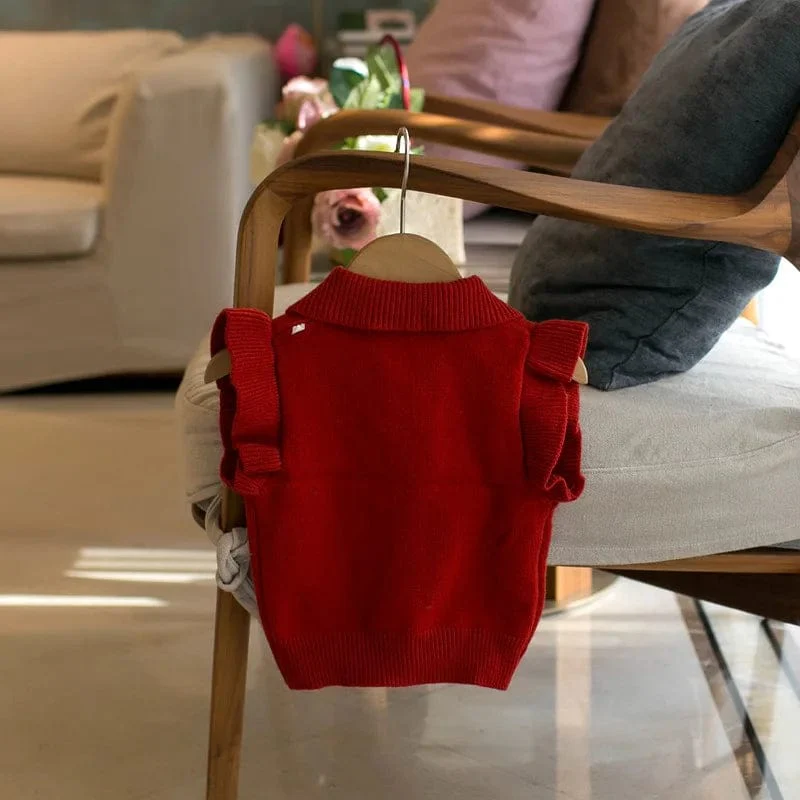 Girls Bow Knit Vest - Image 7