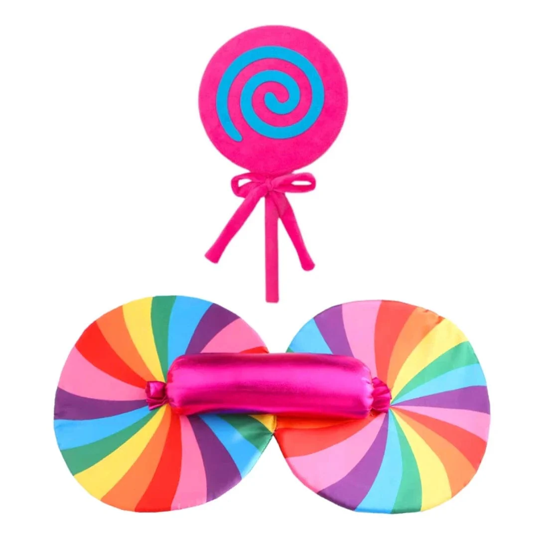Girls' Candy Rainbow Lollipop Dress - Image 11