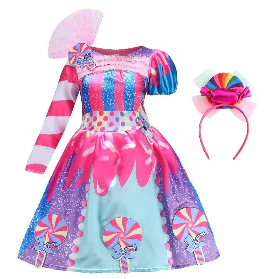Girls' Candy Rainbow Lollipop Dress - Image 15