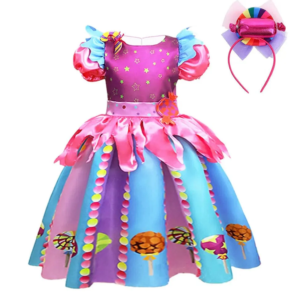 Girls' Candy Rainbow Lollipop Dress - Image 22