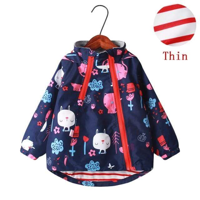 Girls Cat Print Hooded Jacket - Image 8
