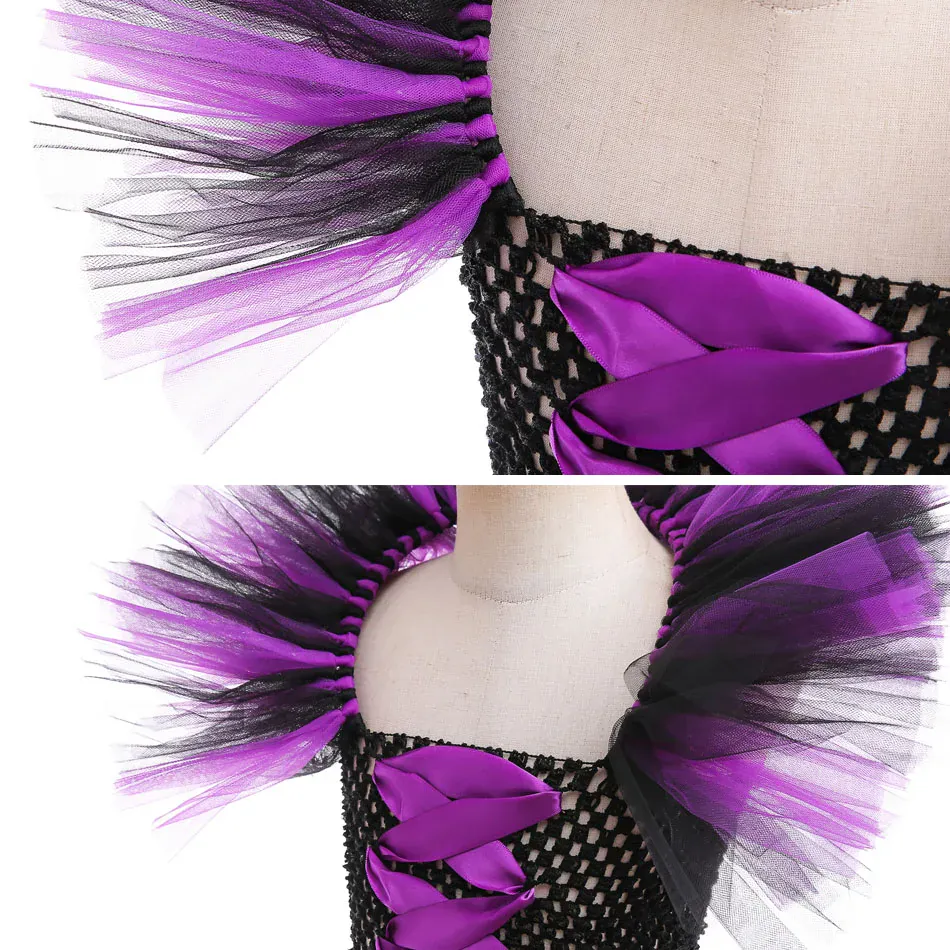 Girl's Dark Fairy Costume - Image 9
