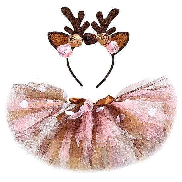 Girls Deer Tutu Skirt Outfit - Image 5