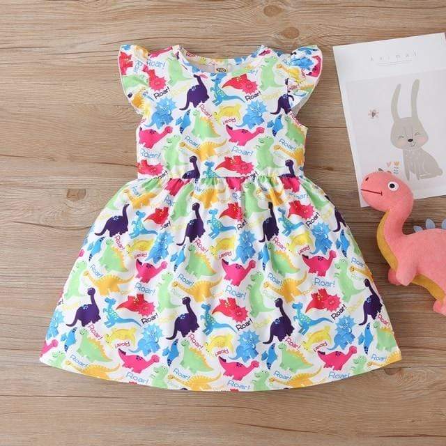 Girls Dinosaur Dress - Image 12