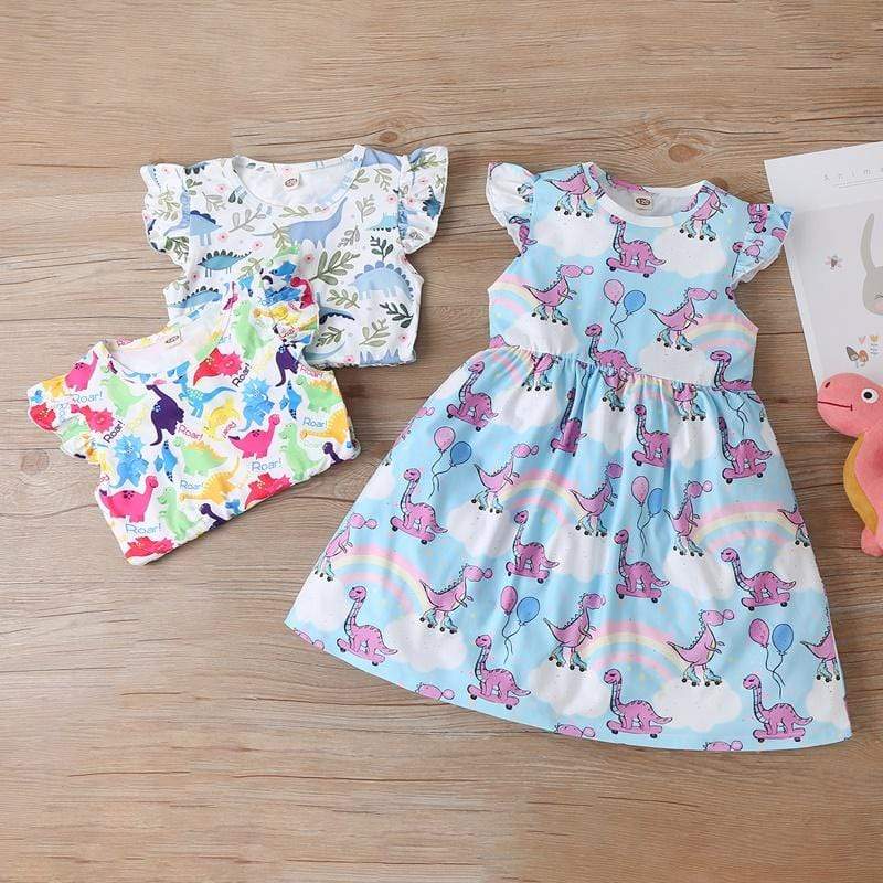 Girls Dinosaur Dress - Image 18