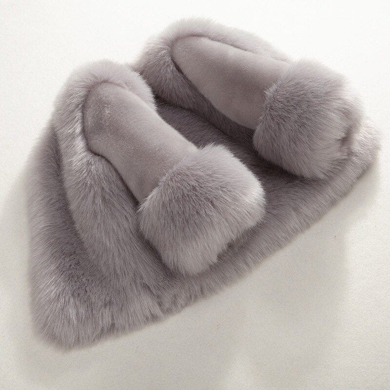 Girls Elegant Faux Fur Coat - Image 11
