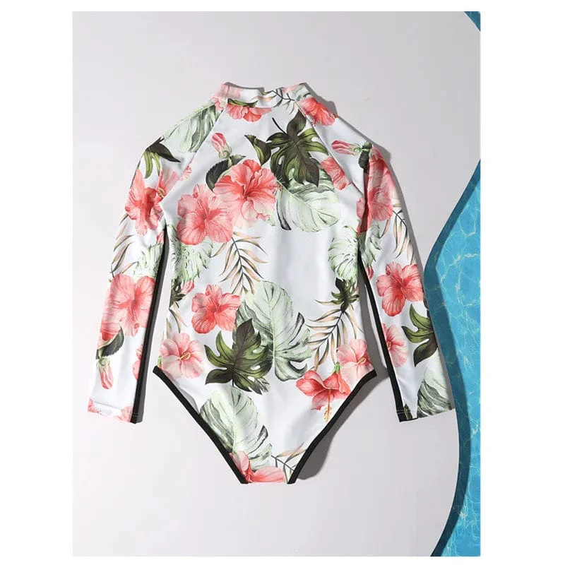 Girls Floral Surfing Swimwear - Image 4