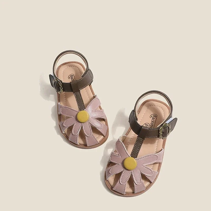 Girls Flower Sandals - Image 4