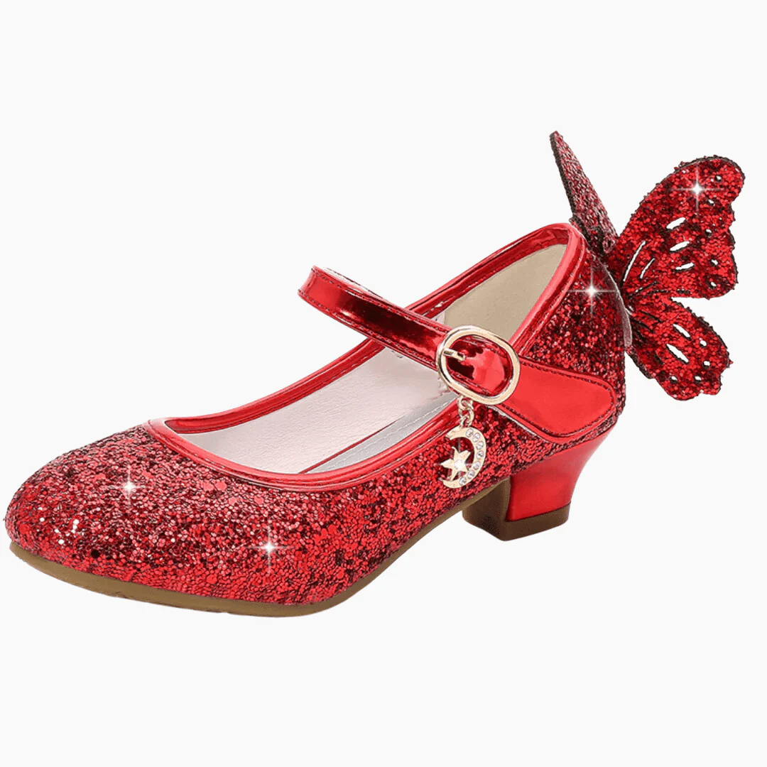 Girls Glitter Butterfly Shoes - Image 3
