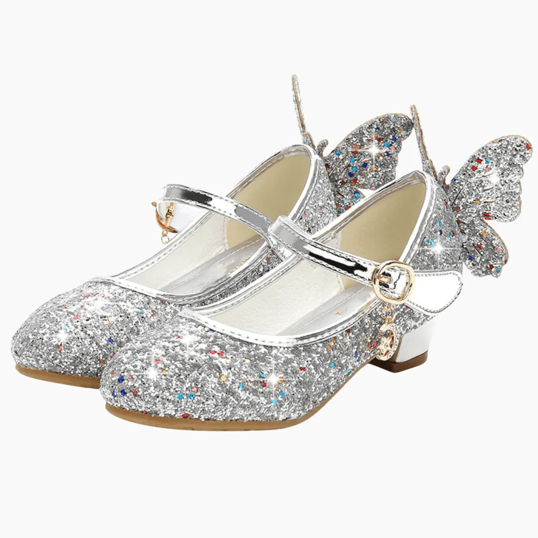 Girls Glitter Butterfly Shoes - Image 6