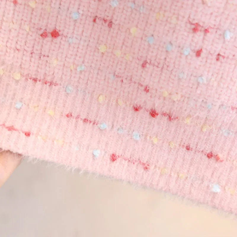 Girls Heart Knit Sweater - Image 6