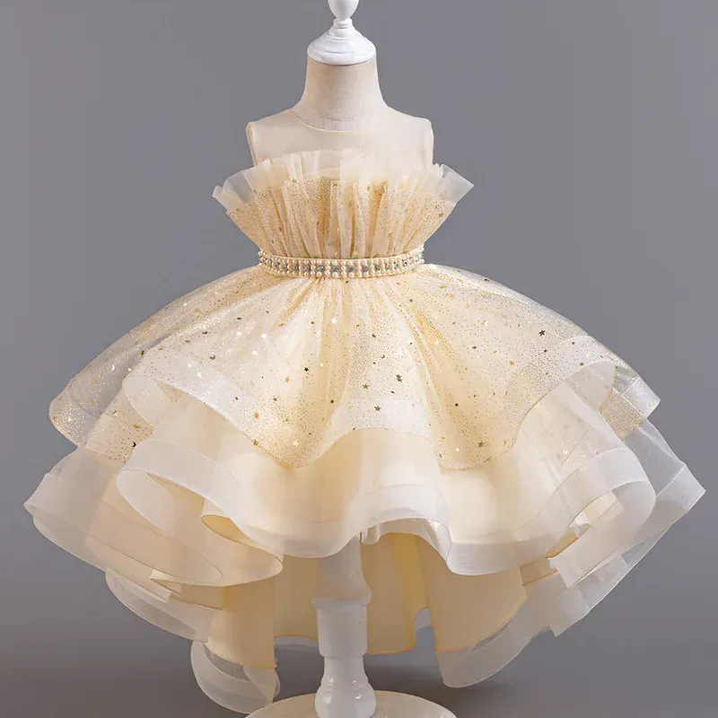Girl's High-Low Tulle Dress - Image 10