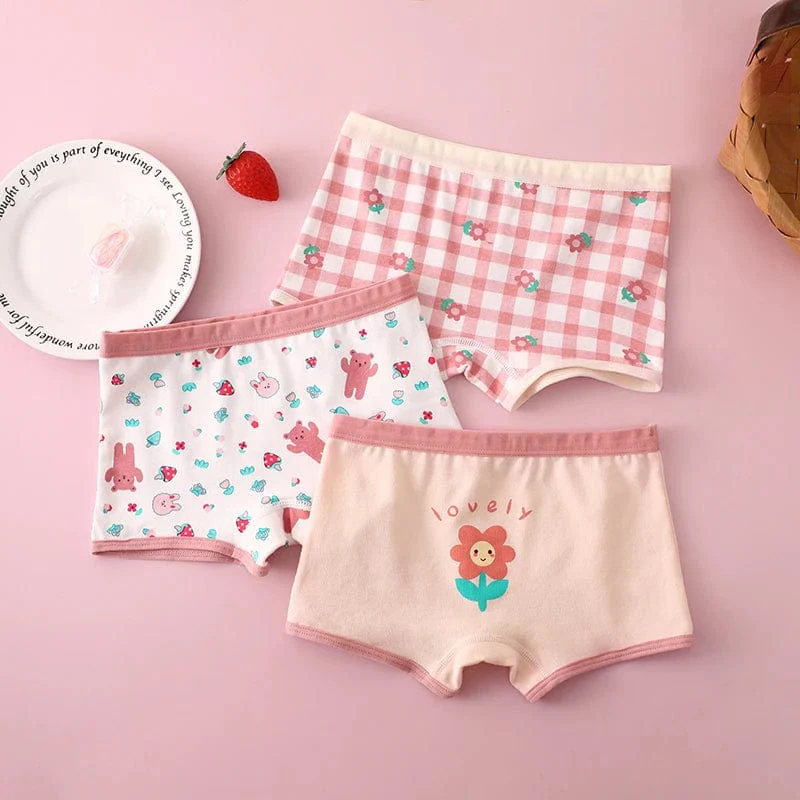 Girls Kawaii Underwear 3 Pack - Image 13