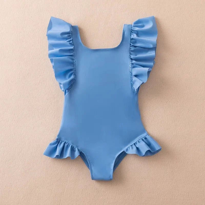 Girls One Piece Swimsuit with Bowknot - Image 4