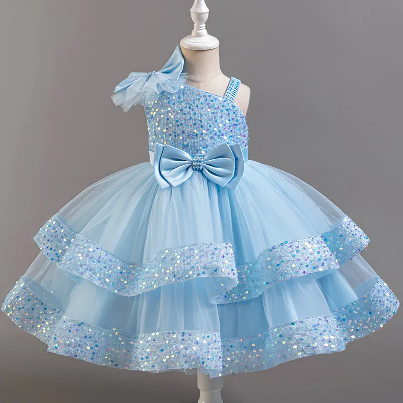 Girls' Sequin & Tulle Princess Dress - Image 8