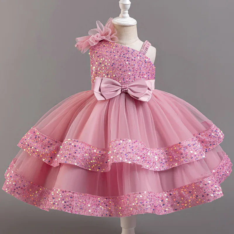 Girls' Sequin & Tulle Princess Dress - Image 9