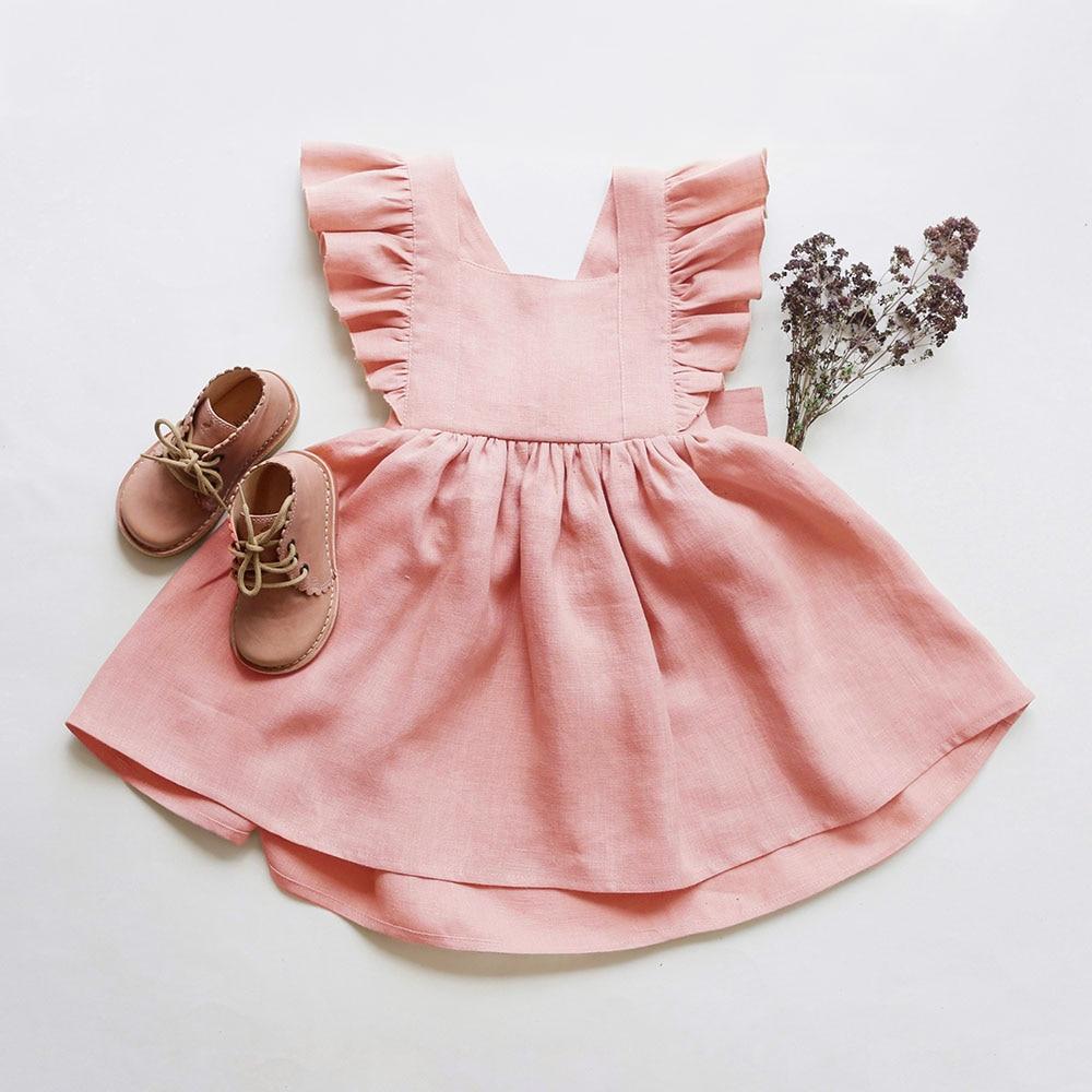 Girls Sleeveless Ruffle Dress - Image 2