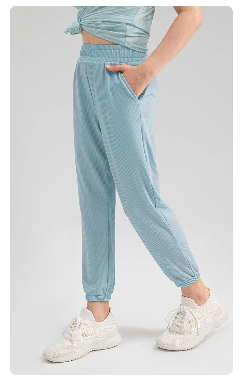 Girls Summer Quick-Dry Jogger Pants - Image 17