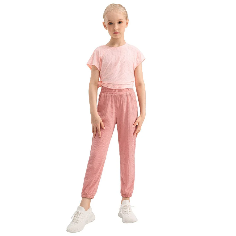 Girls Summer Quick-Dry Jogger Pants - Image 6