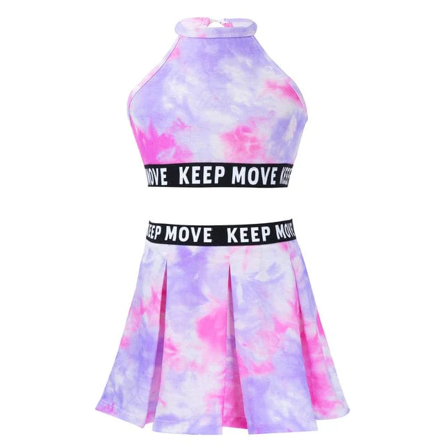 Girls Tie Dye Sport Skirt Set - Image 5