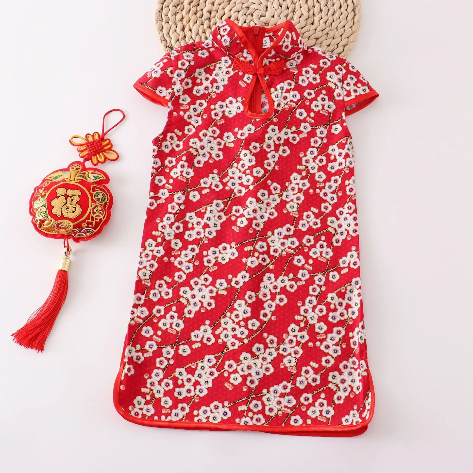 Girls' Traditional Chinese Cheongsam Summer Dress - Image 17