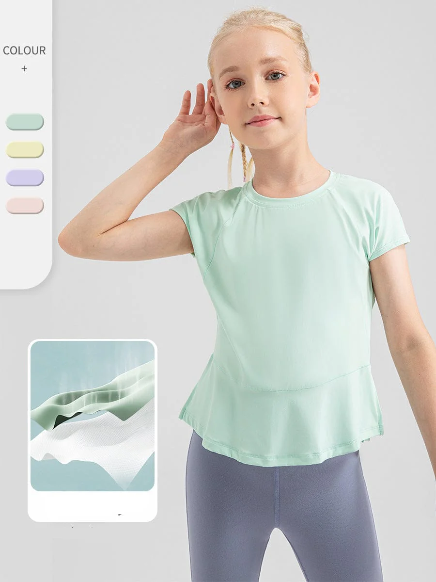 Girls' Ultra Light Breathable Sports Tee - Image 7