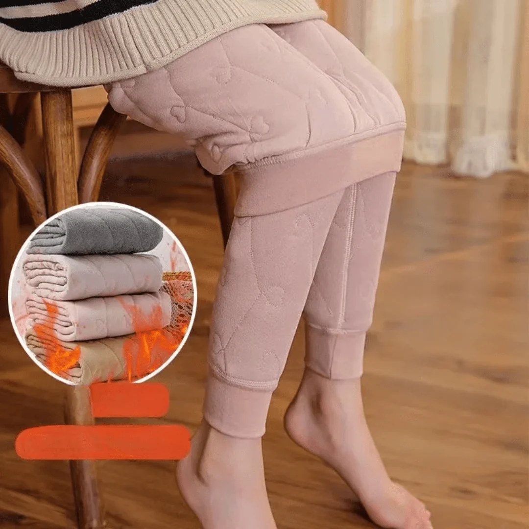 Girls Winter Thick Warm Leggings - Image 14