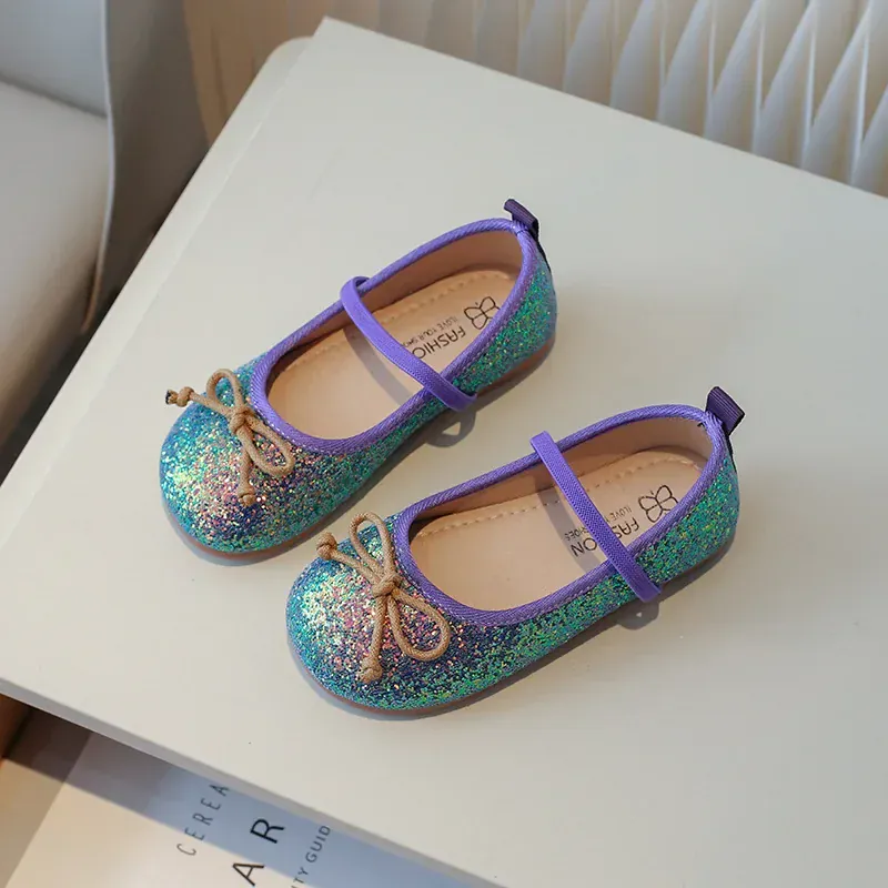 Glitter Mermaid Princess Dress Shoes for Girls - Image 12