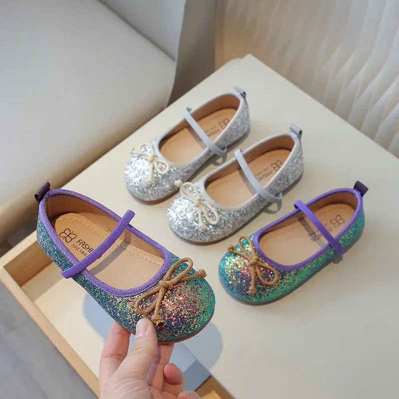 Glitter Mermaid Princess Dress Shoes for Girls - Image 6