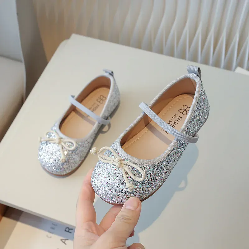 Glitter Mermaid Princess Dress Shoes for Girls - Image 8