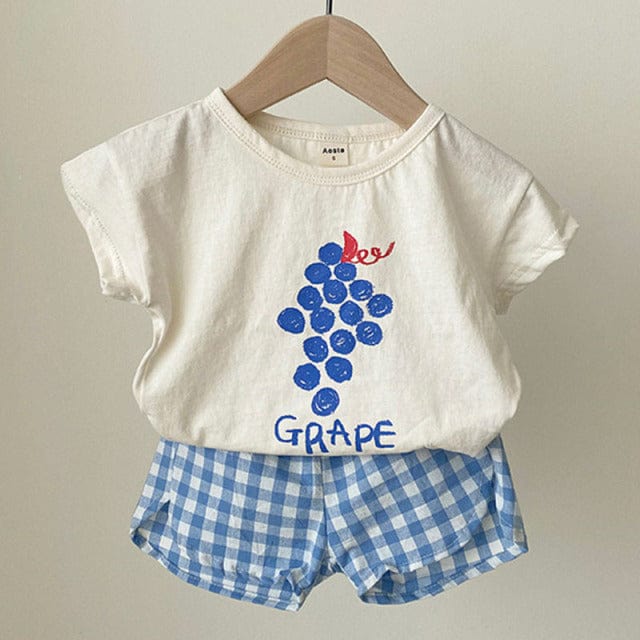 Graphic Fruit Gingham Shorts Outfit - Image 4