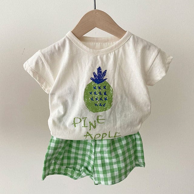 Graphic Fruit Gingham Shorts Outfit - Image 7