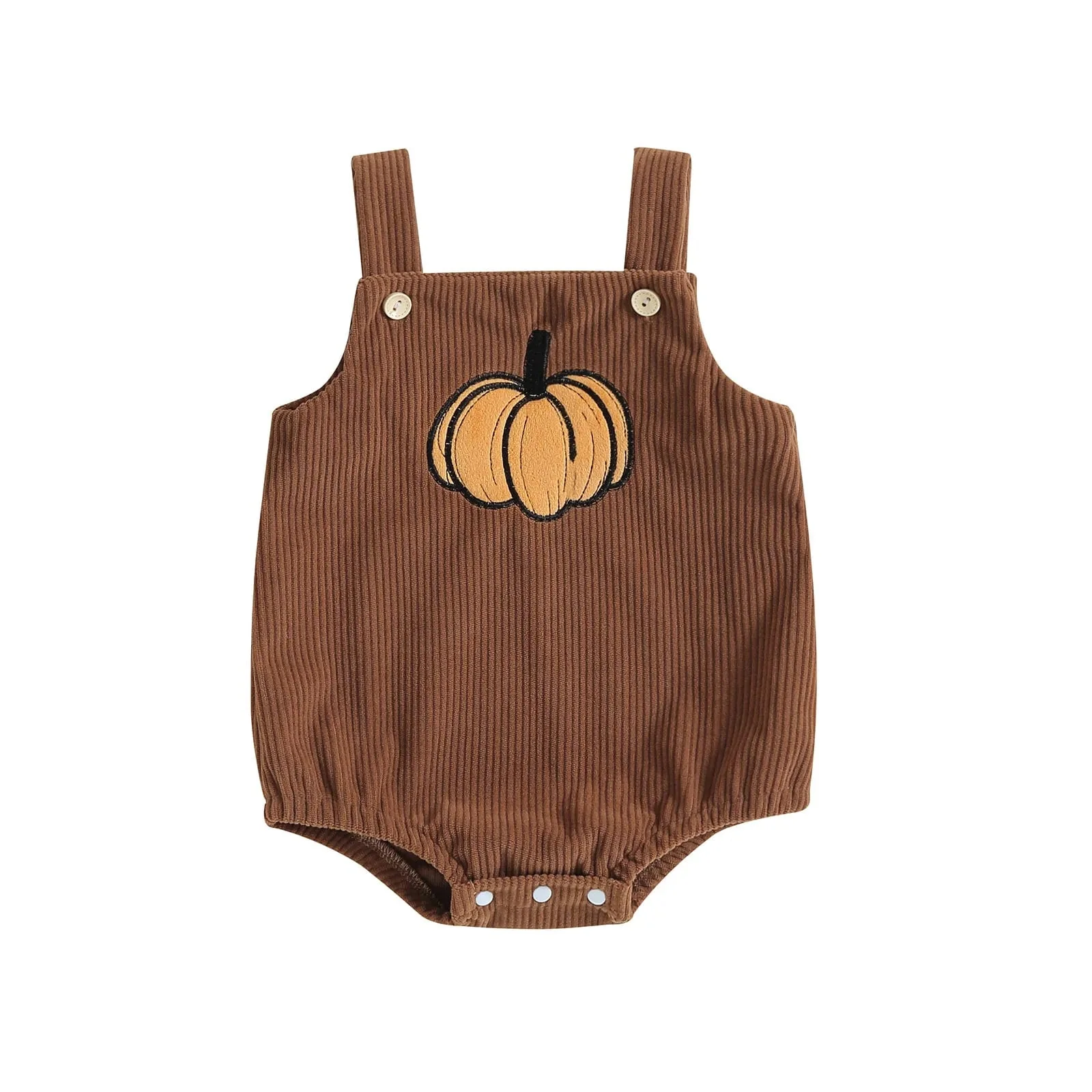 Halloween Print Corduroy Overalls - Image 6