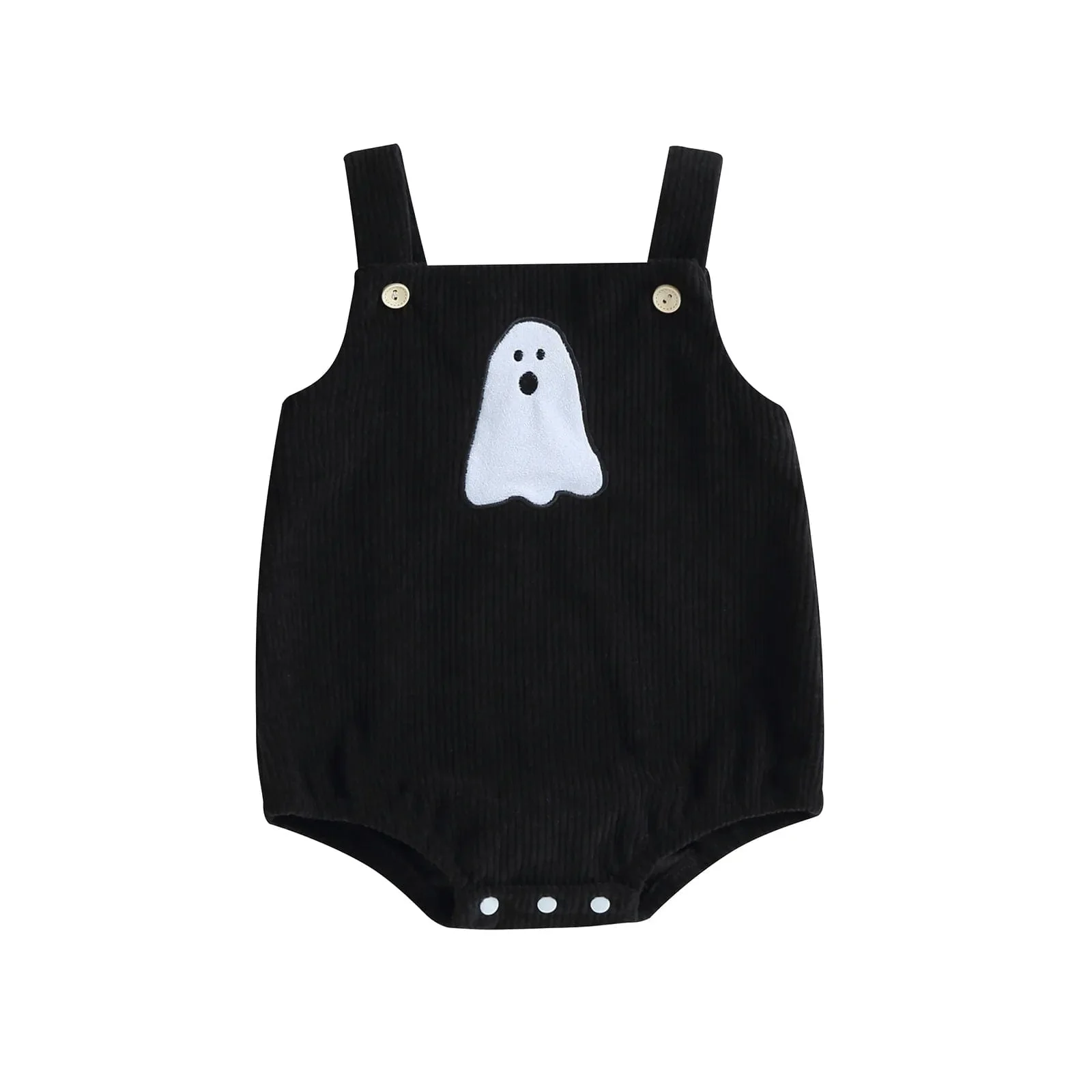 Halloween Print Corduroy Overalls - Image 7
